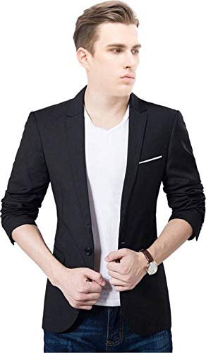 Blazer for Men, Midnight Black