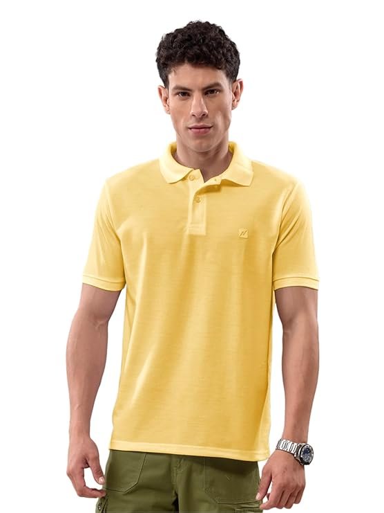 Men's Polo T-Shirt, Yellow