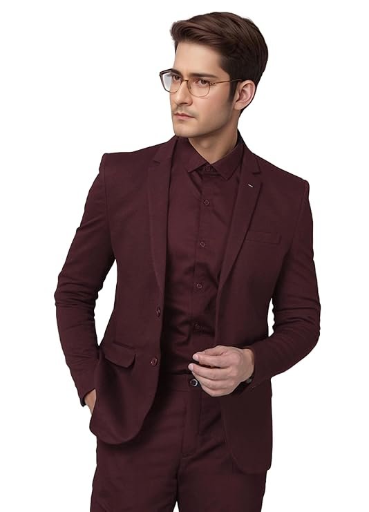 Versatile Blazer for Men, Maroon