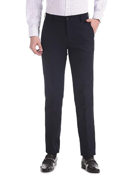Men's BottomLine Formal Trousers, Blue
