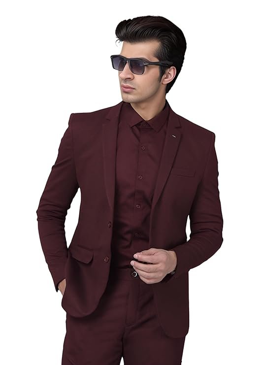 Men Versatile Blazer, Maroon