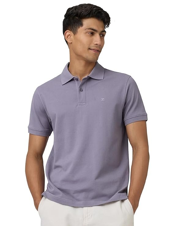 Men's Nova Combed Polo T-Shirt, Purple